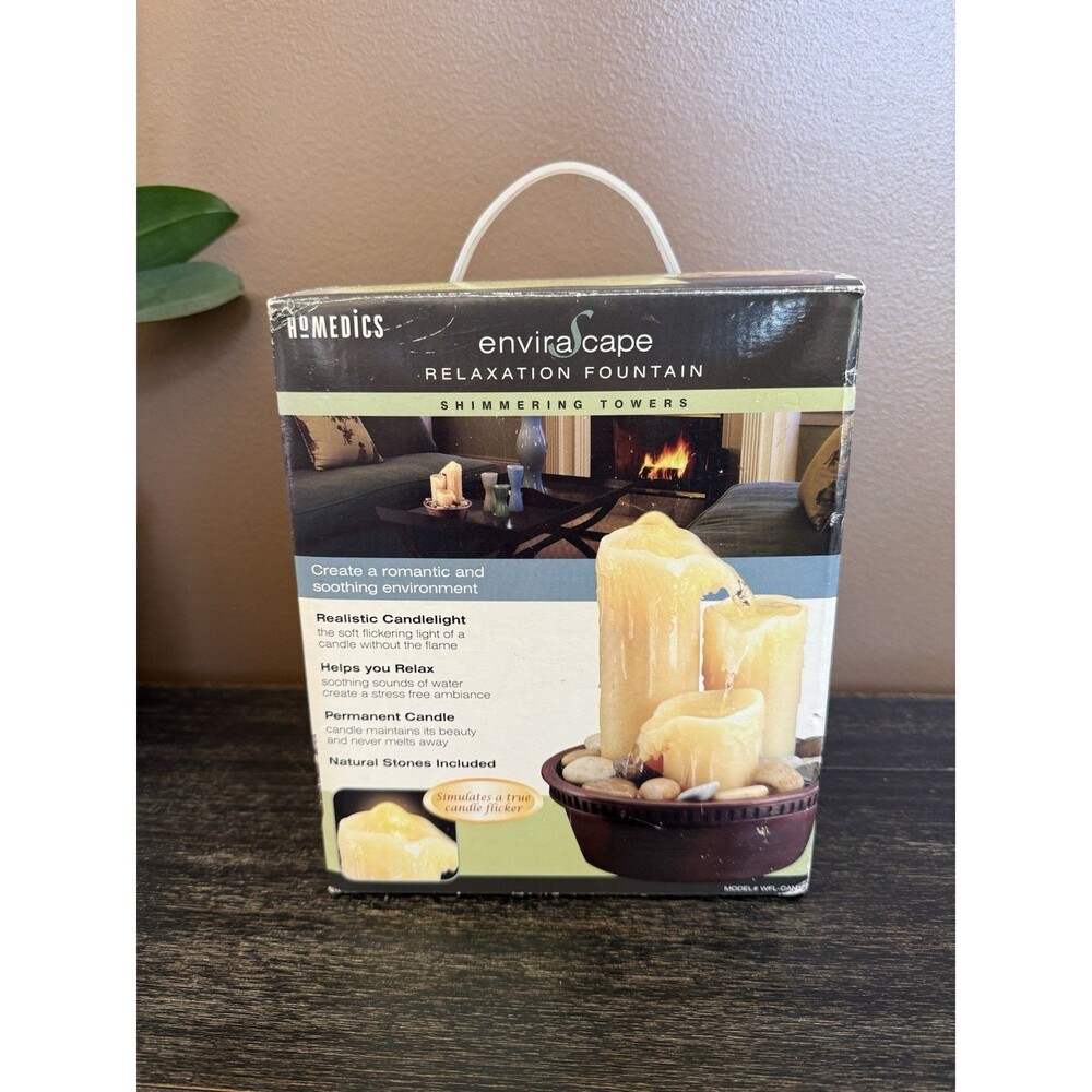 HoMedics EnviraScape Shimmering Towers Illuminated Relaxation Fountain WFL-CAN32